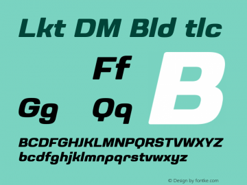 Luktao DEMO Bold Italic Version 1.002;Glyphs 3.1.2 (3151)图片样张