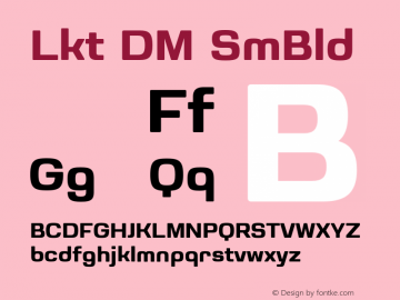 Luktao DEMO SemiBold Version 1.002;Glyphs 3.1.2 (3151)图片样张