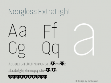Neogloss ExtraLight Version 001.000图片样张