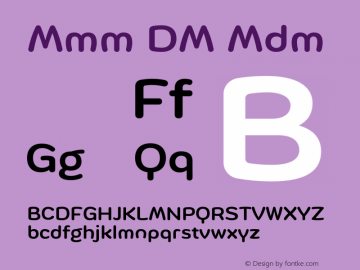 Mommi DEMO Medium Version 1.000;Glyphs 3.1.2 (3151)图片样张