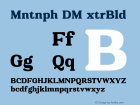 Montnapha DEMO ExtraBold Version 1.000;Glyphs 3.1.2 (3151)图片样张