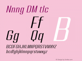 Nanueng DEMO Italic Version 1.000;Glyphs 3.1.2 (3151)图片样张