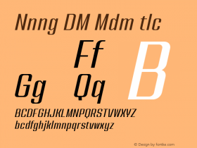 Nanueng DEMO Medium Italic Version 1.000;Glyphs 3.1.2 (3151)图片样张