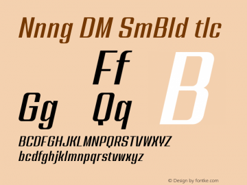 Nanueng DEMO SemiBold Italic Version 1.000;Glyphs 3.1.2 (3151)图片样张