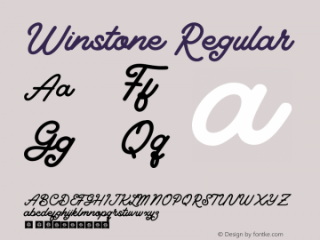 Winstone-Regular Version 1.000图片样张