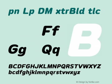 Opun Loop DEMO ExtraBold Italic Version 1.000;Glyphs 3.1.2 (3151)图片样张