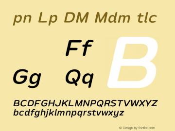 Opun Loop DEMO Medium Italic Version 1.000;Glyphs 3.1.2 (3151)图片样张