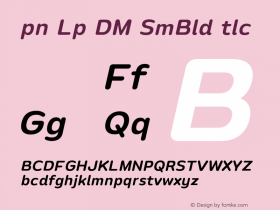 Opun Loop DEMO SemiBold Italic Version 1.000;Glyphs 3.1.2 (3151)图片样张