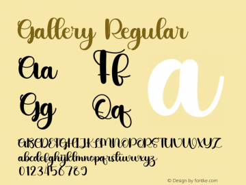 Gallery Version 1.002;Fontself Maker 3.5.7图片样张