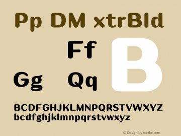 Puipui DEMO ExtraBold Version 1.001;Glyphs 3.1.2 (3151)图片样张