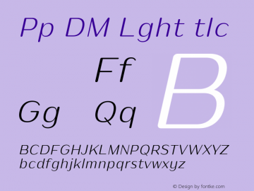 Puipui DEMO Light Italic Version 1.001;Glyphs 3.1.2 (3151)图片样张