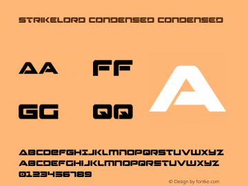 Strikelord Condensed Version 3.3; 2023图片样张