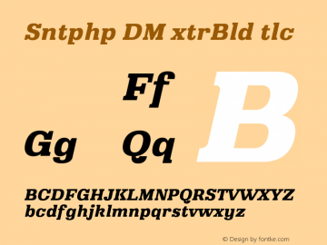 Santiphap DEMO ExtraBold Italic Version 1.001;Glyphs 3.1.2 (3151)图片样张