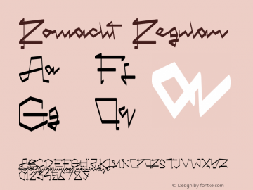 Romacht Version 1.00;April 19, 2023;FontCreator 12.0.0.2525 64-bit图片样张