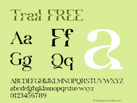 Trail FREE Version 1.004;Fontself Maker 3.5.8图片样张