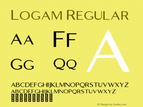 Logam Regular Version 1.000;Glyphs 3.2 (3184)图片样张