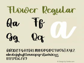 Flower Version 1.003;Fontself Maker 3.5.4图片样张