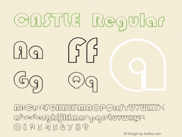 CASTLE Regular Altsys Fontographer 3.5  3/17/97 Font Sample