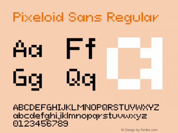 Pixeloid Sans 0.5图片样张
