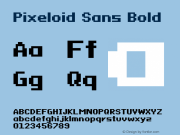 Pixeloid Sans Bold 0.5图片样张