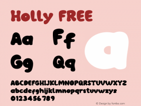 Holly FREE Version 1.006;Fontself Maker 3.5.8图片样张