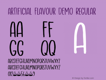 Artificial Flavour DEMO Regular Version 1.000;Glyphs 3.2 (3192)图片样张