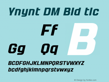 Yanyont DEMO Bold Italic Version 1.000;Glyphs 3.1.2 (3151)图片样张