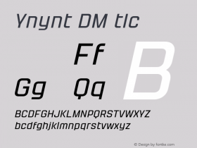 Yanyont DEMO Italic Version 1.000;Glyphs 3.1.2 (3151)图片样张