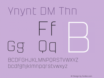 Yanyont DEMO Thin Version 1.000;Glyphs 3.1.2 (3151)图片样张
