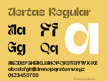 Uertas Regular Version 1.000图片样张