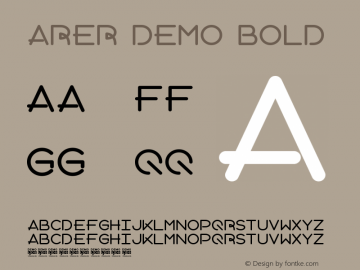 Arer Bold Version 1.00 February 7, 2021 - LJ Design Studios图片样张