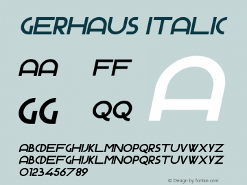 Gerhaus Italic 1.01图片样张