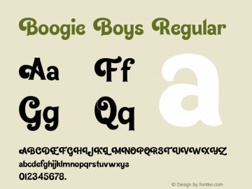 Boogie Boys Regular 1.000图片样张