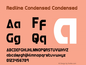 Redline Condensed Version 1.2; 2023图片样张