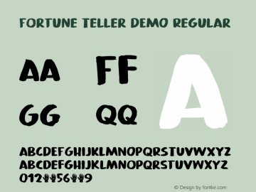 Fortune Teller DEMO Regular Version 1.000;Glyphs 3.2 (3198)图片样张