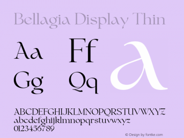 Bellagia Display Font - Download Free Font