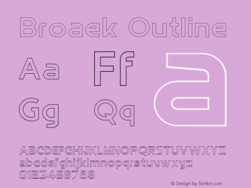 Broaek Outline Version 1.000图片样张