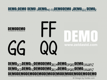 Ash - DEMO FONT Version 1.011;Fontself Maker 3.5.8图片样张
