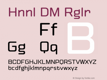 Hinnual DEMO Regular Version 1.000;Glyphs 3.1.2 (3151)图片样张