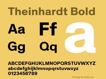 Theinhardt-Bold Version 4.003; build 0008图片样张