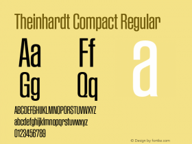 TheinhardtCompact-Regular Version 1.002; build 0002图片样张