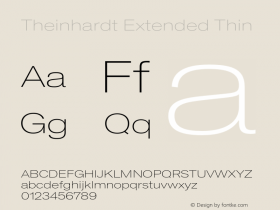 TheinhardtExtended-Thin Version 1.002; build 0002图片样张