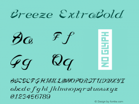Breeze ExtraBold Version 1.000图片样张