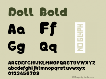 Doll Bold Version 1.000图片样张