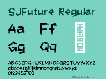 SJFuture Regular Version 1.000图片样张