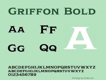 Griffon Bold Version 1.000图片样张