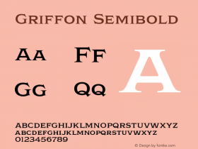Griffon Semibold Version 1.000图片样张