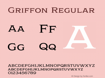 Griffon Regular Version 1.000图片样张