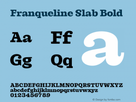 Franqueline Slab Bold Version 1.000图片样张