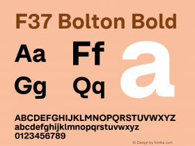 F37 Bolton Bold Version 2.000;Glyphs 3.1.2 (3151)图片样张